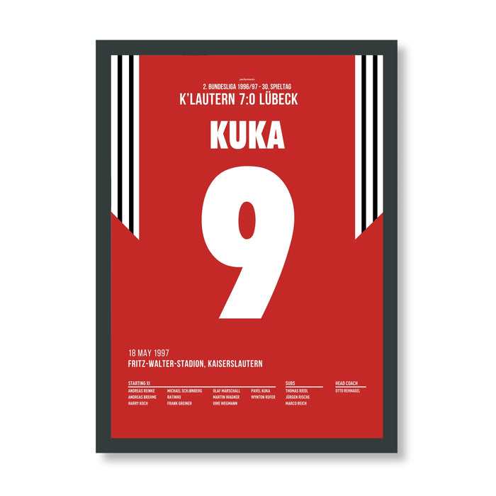 7-0! Kuka blasts Lautern back into the Bundesliga