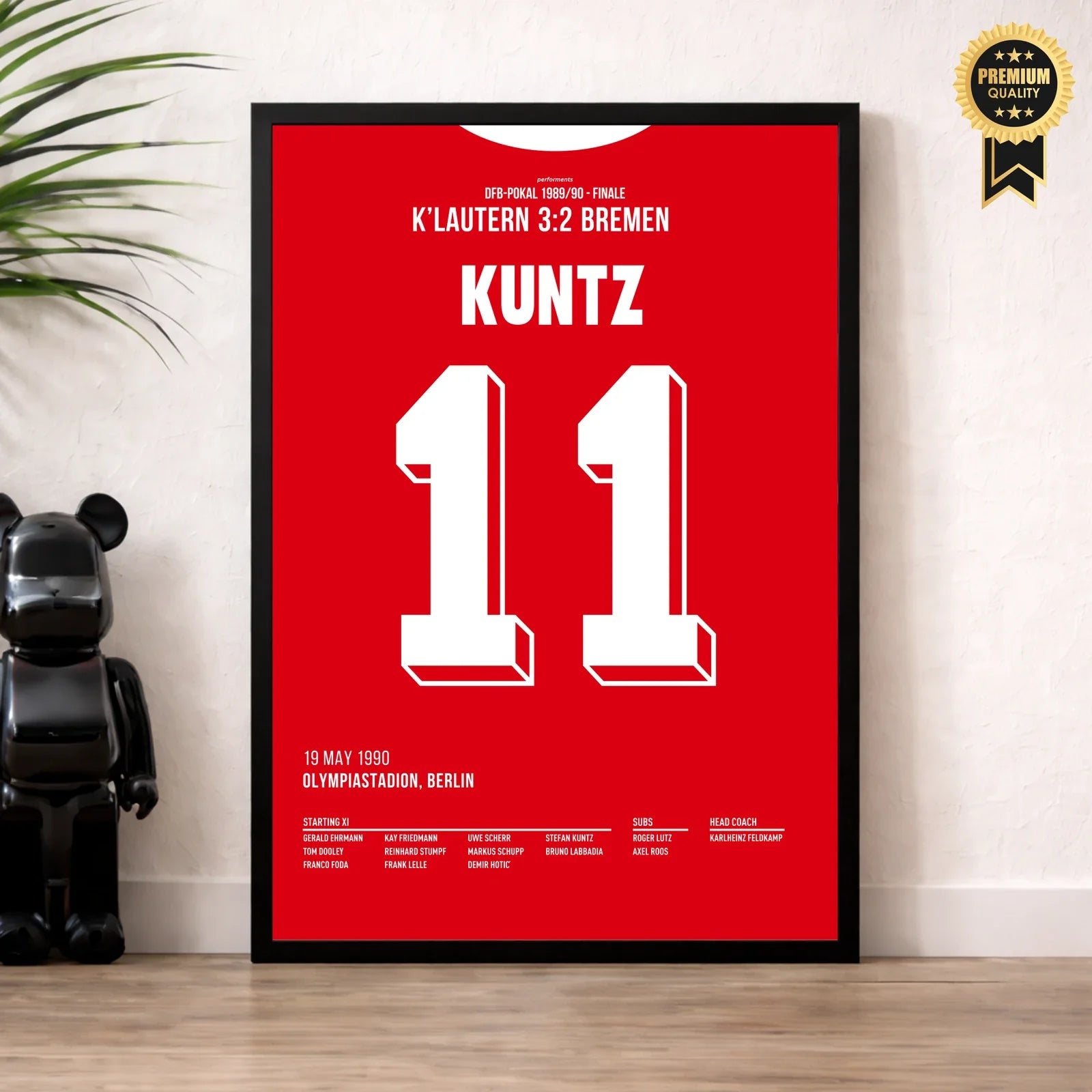Kuntz Kaiserslautern Poster im Wohnzimmer