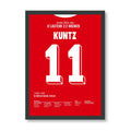 Kuntz Kaiserslautern Poster mit schwarzem Rahmen