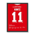 Kuntz Kaiserslautern Poster mit schwarzem Rahmen