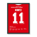 Kuntz Kaiserslautern Poster mit schwarzem Rahmen