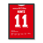 Kuntz Kaiserslautern Poster mit schwarzem Rahmen
