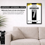 Poster kommt fertig gerahmt und montagefertig an