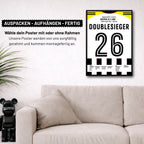 Poster kommt fertig gerahmt und montagefertig an