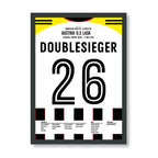 LASK Doublesieger Poster – 0:3 bei Austria, schwarzer Rahmen