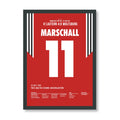 Marschall 11 Poster im schwarzen Rahmen - Kaiserslautern 4:0 Wolfsburg 1998