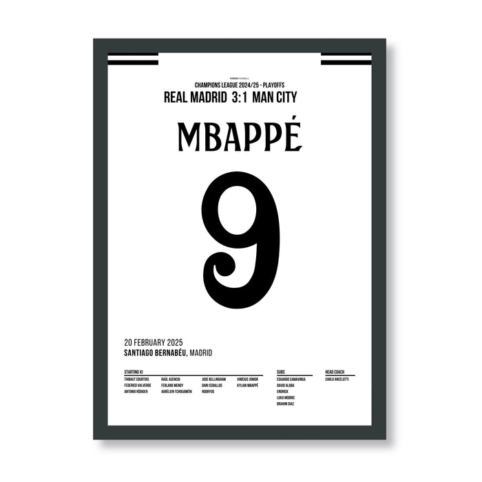 Mbappé with a perfect hat-trick against Man City