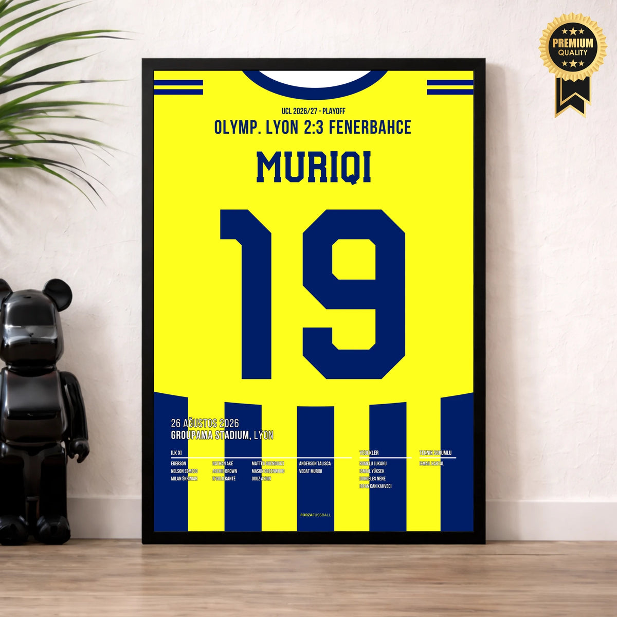 Muriqi Fener Poster im Wohnzimmer
