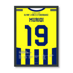 Muriqi Fener Poster – 2:3 bei Olymp. Lyon, schwarzer Rahmen