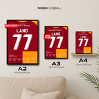 Noa Lang´s Doppelpack gegen Juventus Fußball Poster mit Rahmen