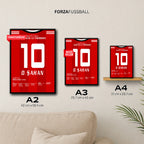 Olcay Şahan Besiktas Poster in A2, A3 und A4