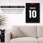 Poster kommt fertig gerahmt und montagefertig an