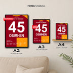 Osimhen führt Gala im Derby zum Meistertitel 2026 Fußball Poster mit Rahmen