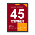 Osimhen führt Gala im Derby zum Meistertitel 2026 Fußball Poster mit Rahmen