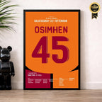 Osimhen´s Doppelpack gegen Tottenham Fußball Poster mit Rahmen