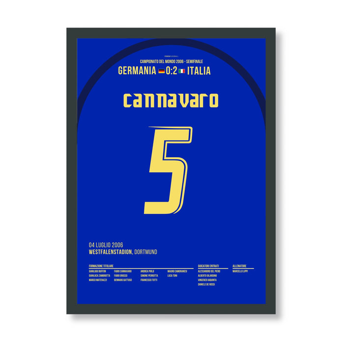 Cannavaro plays the game of his life in the 06 semi-final against Germany