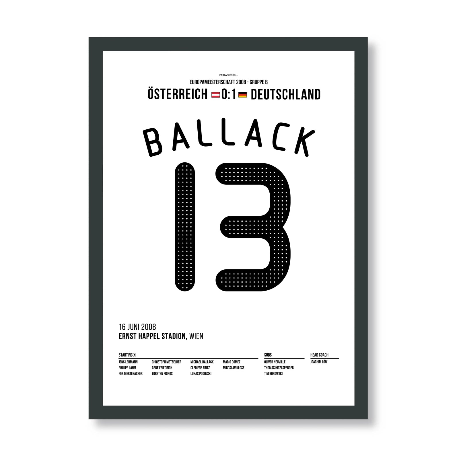 Ballack per Knaller Freistoß zum Sieg gegen Österreich bei der EM 2008