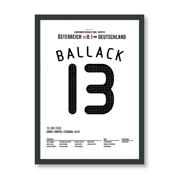 Ballack's stunner free-kick for the win against Austria at Euro 2008