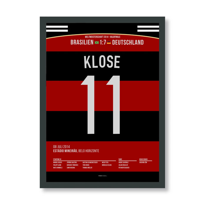Klose becomes the World Cup record goalscorer in the 7-1 win against Brazil