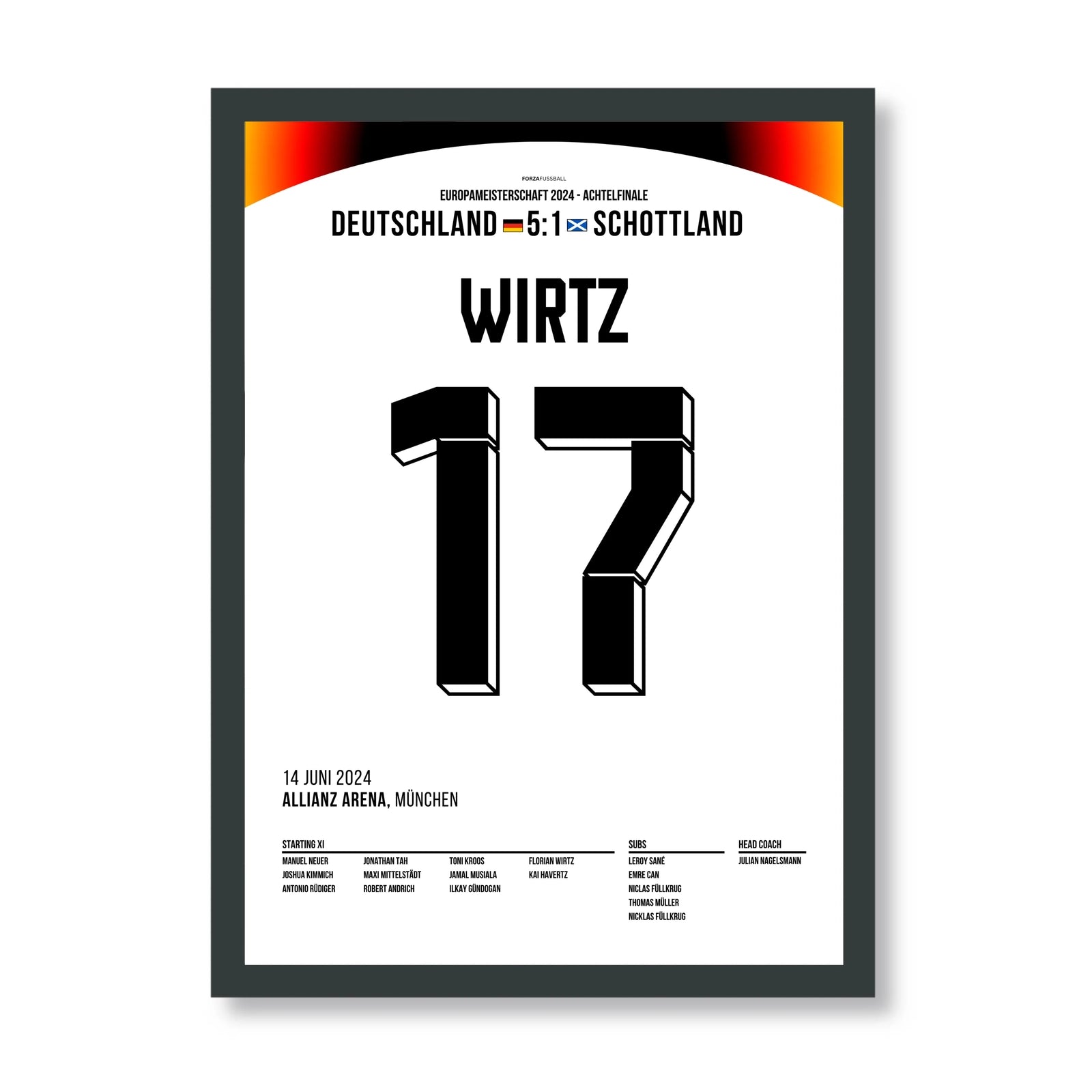 Florian Wirtz eröffnet das Schützenfest bei der EM gegen Schottland