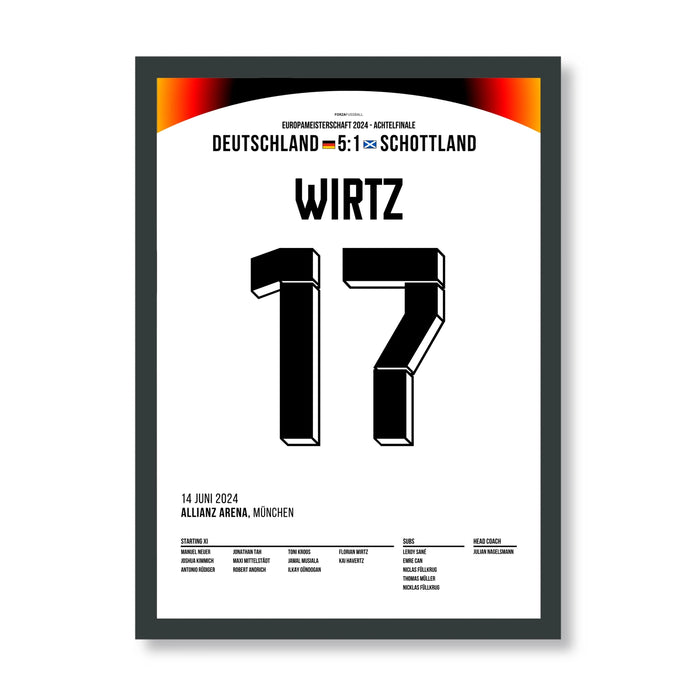 Florian Wirtz opens the scoring at the Euros against Scotland