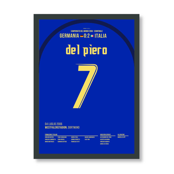 Alex del Piero sends Italy to the 2006 World Cup Final
