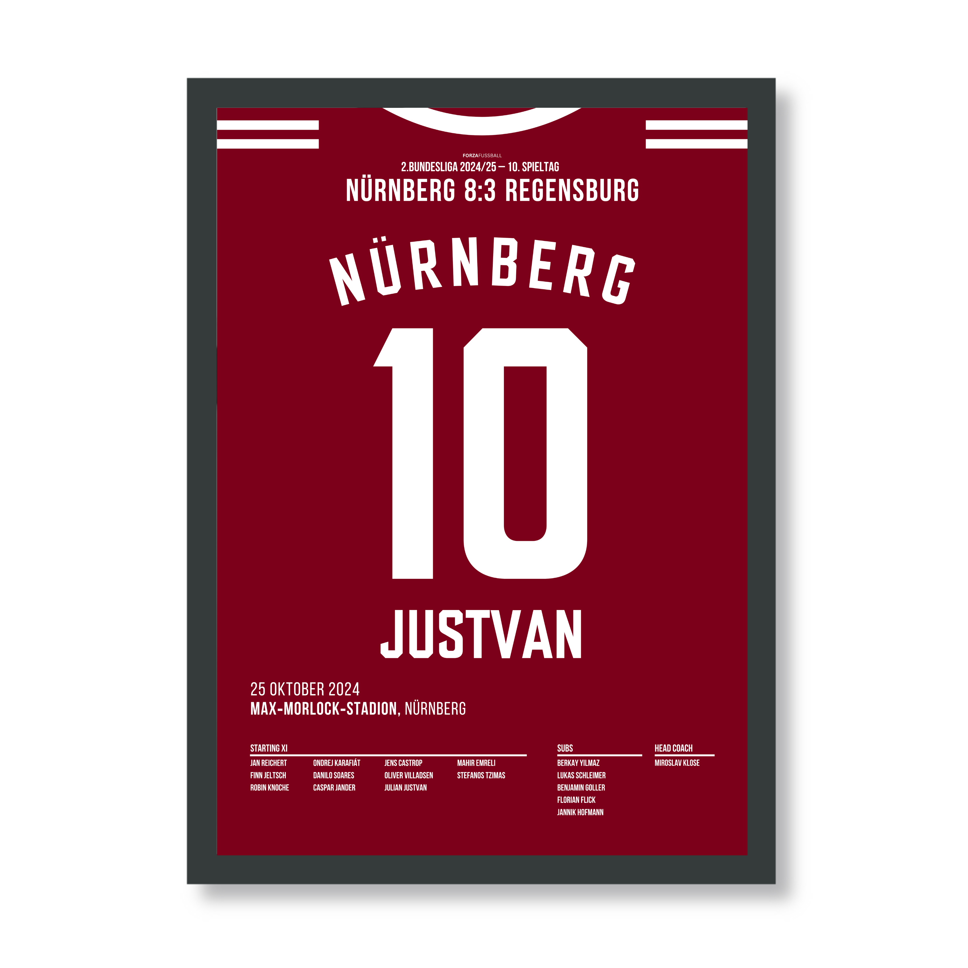 Justvan mit Hattrick beim 8:3 Sieg über Regensburg