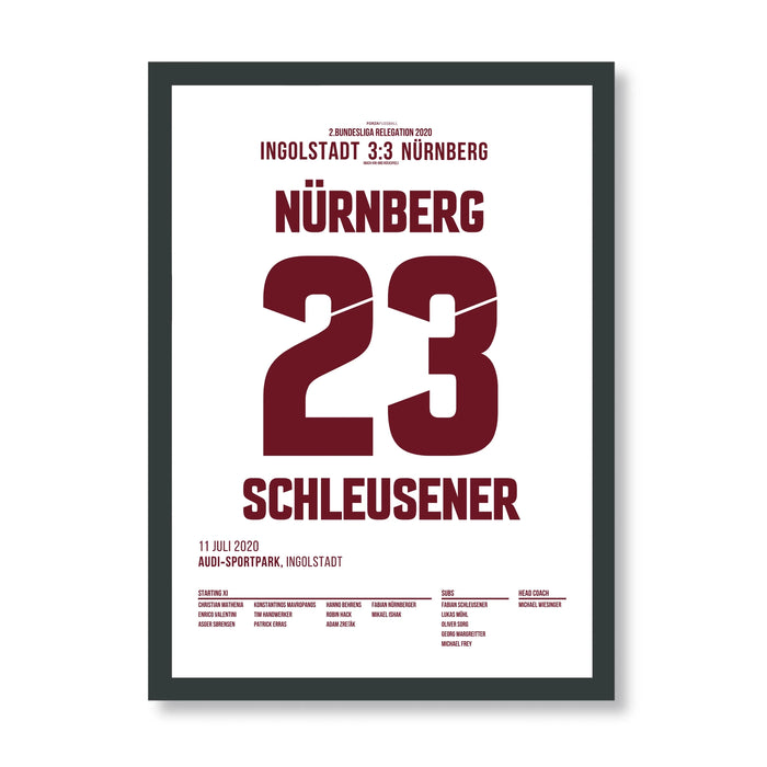 Schleusener 90+6 - saves the club in the relegation playoffs