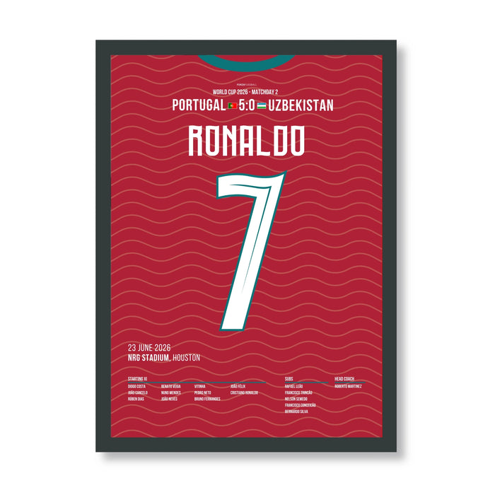 Ronaldo with a hat-trick against Spain at the 2018 World Cup