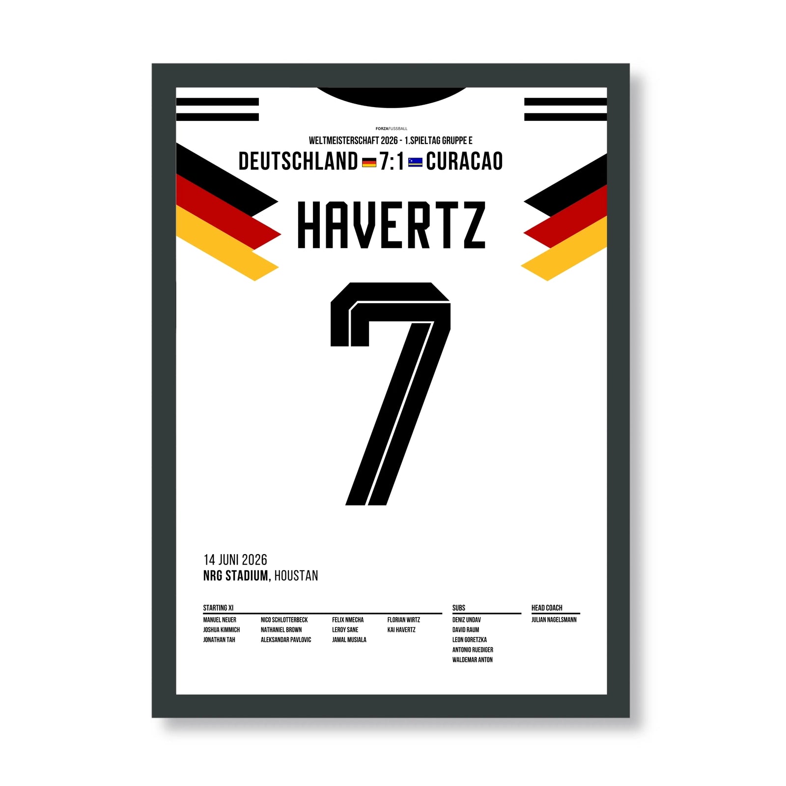 Havertz' Lupfer setzt den Schlusspunkt beim 7:1 gegen Curacao