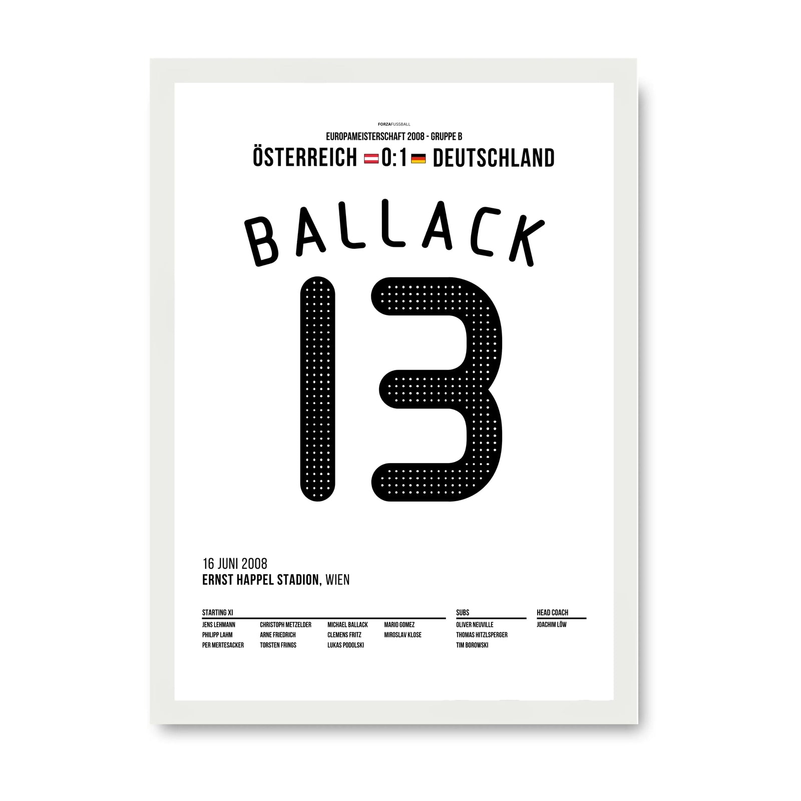 Ballack per Knaller Freistoß zum Sieg gegen Österreich bei der EM 2008