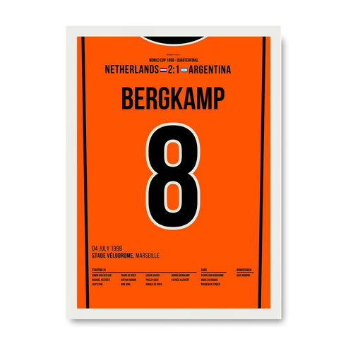 Dennis Bergkamp’s iconic goal against Argentina at the 1998 World Cup