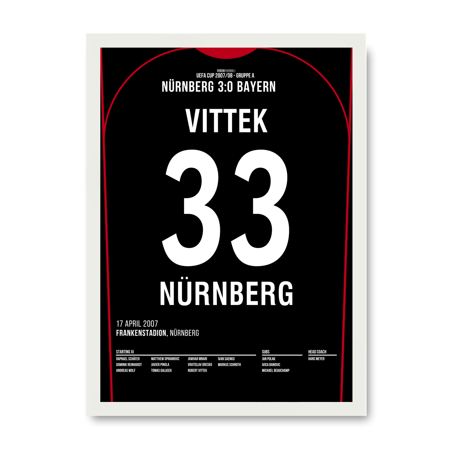 Robert Vittek war dabei! FCN 3 - Bayern 0