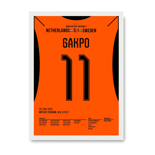 Gakpo and Oranje crush Sweden 5-1