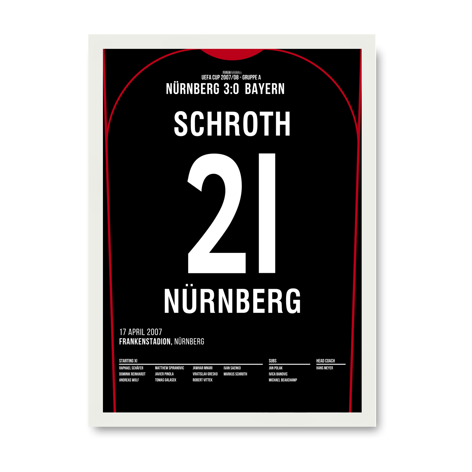 Markus Schroth war dabei! FCN 3 - Bayern 0