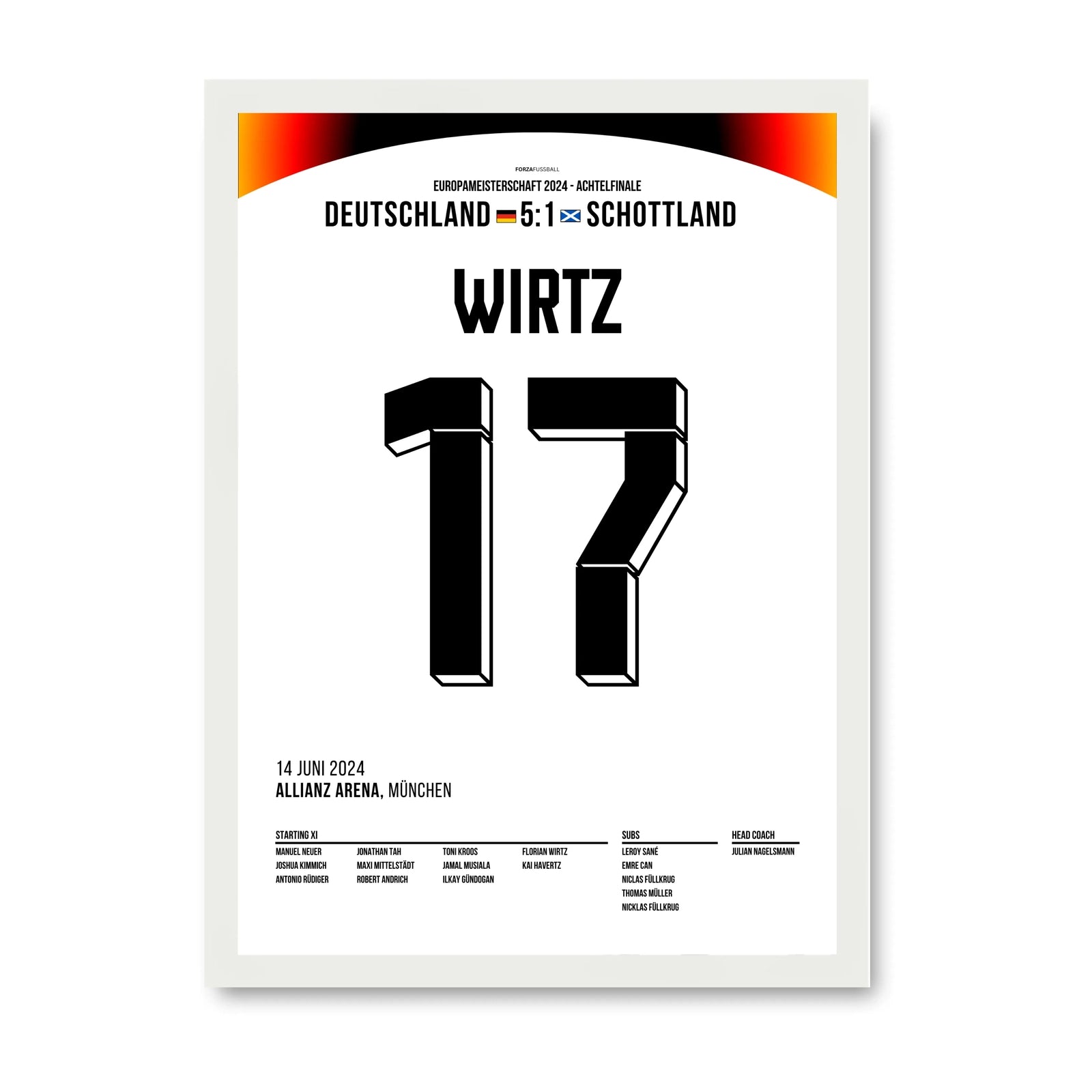 Florian Wirtz eröffnet das Schützenfest bei der EM gegen Schottland