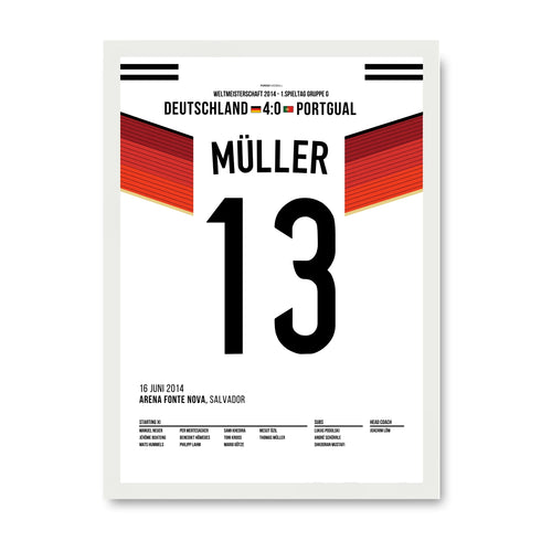 Müller mit Hattrick beim 4:0 Auftaktsieg gegen Portgual 2014