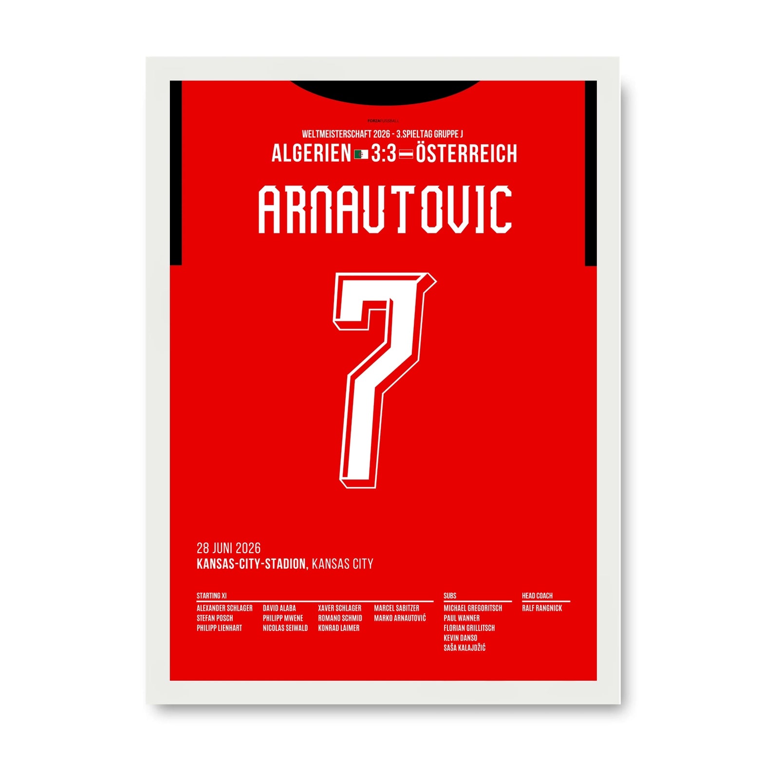Marko Arnautovic eröffnet das Torfestival Algerien