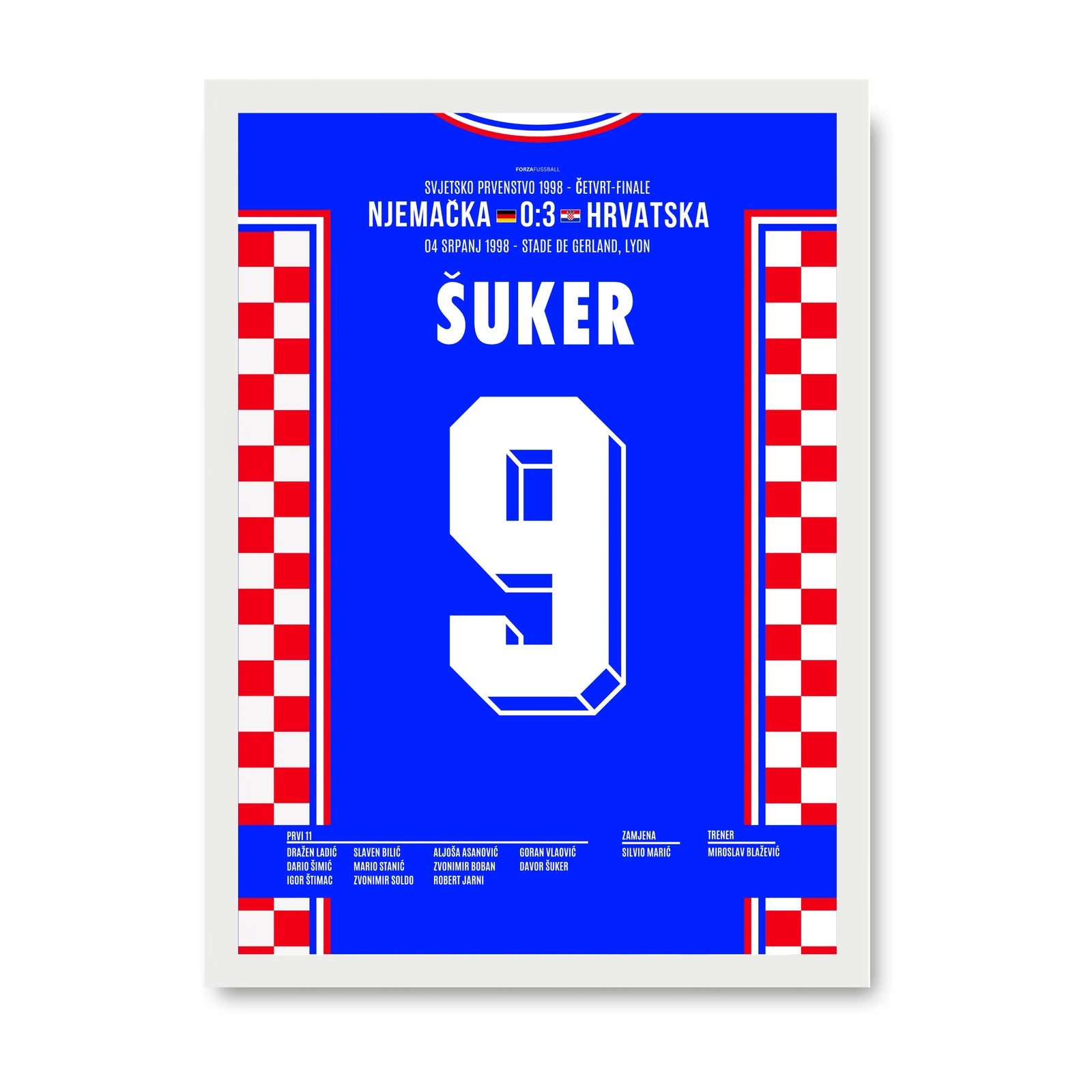 Suker und Kroatien besiegen Deutschland mit 3:0 bei der WM 98