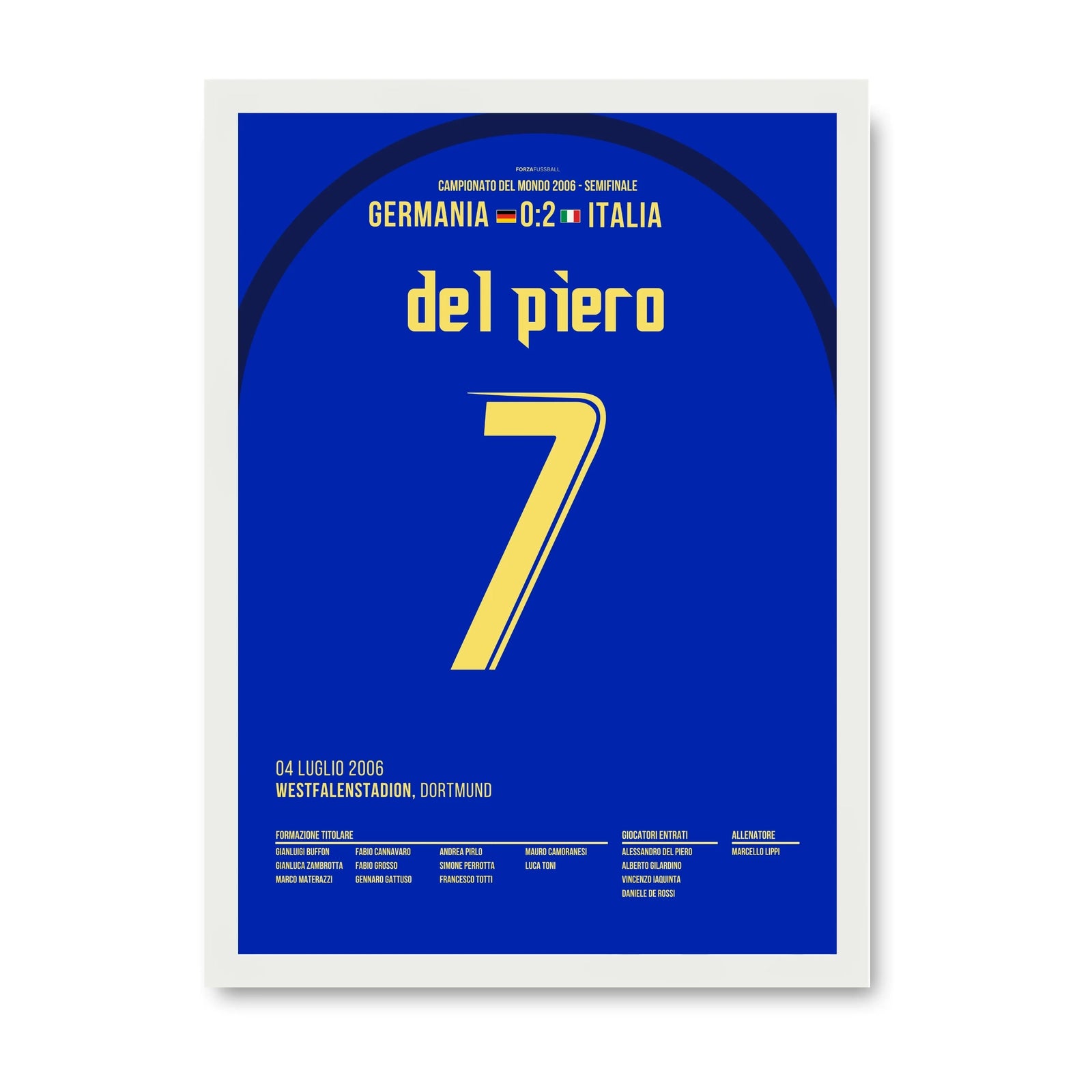 Alex del Piero schickt Italien ins WM Finale 2006