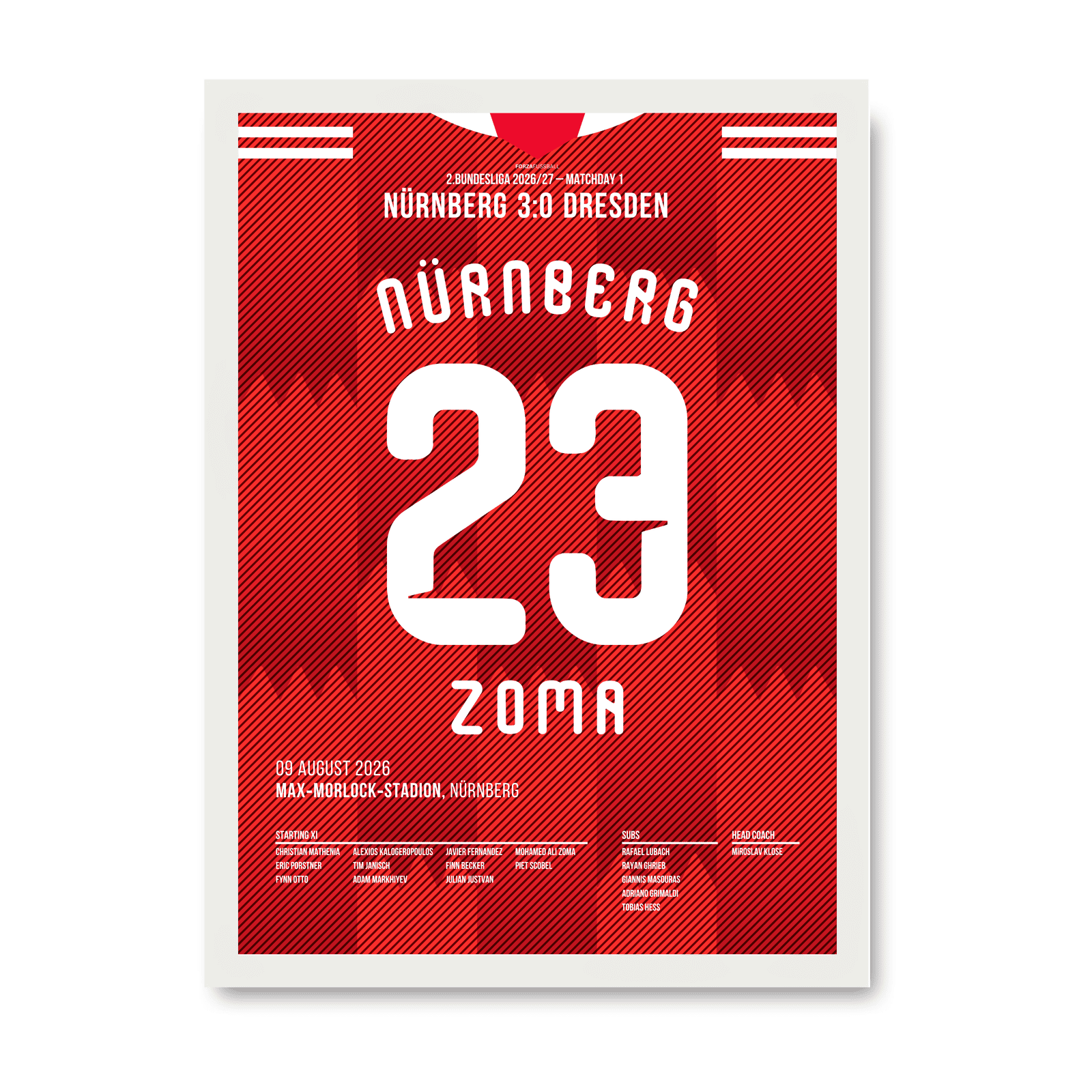 Zoma führt Nürnberg per Hattrick zum Auftaktsieg