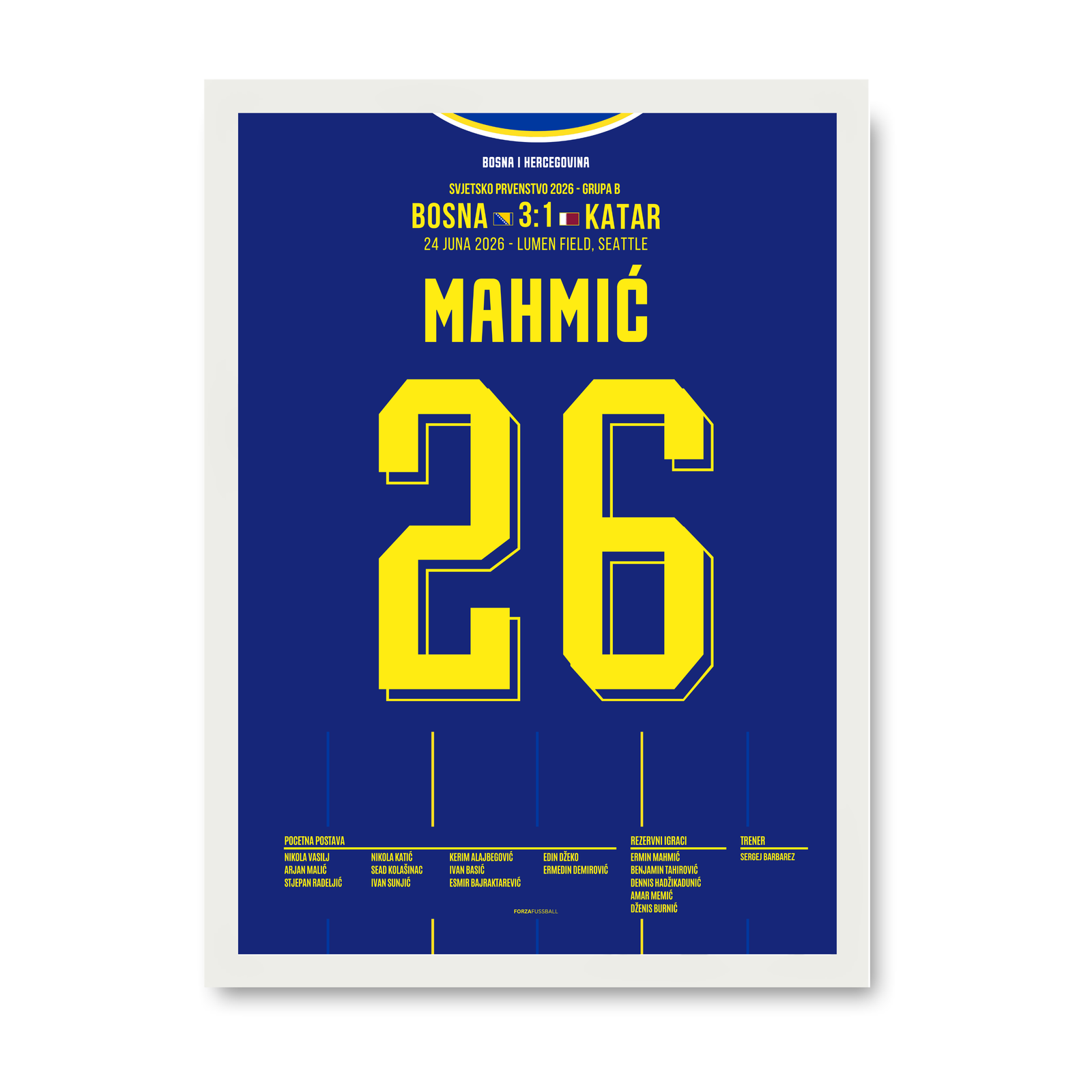 Mahmić trifft und führt Bosnien in die WM KO-Phase