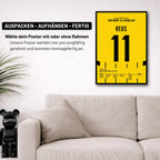 Poster kommt fertig gerahmt und montagefertig an
