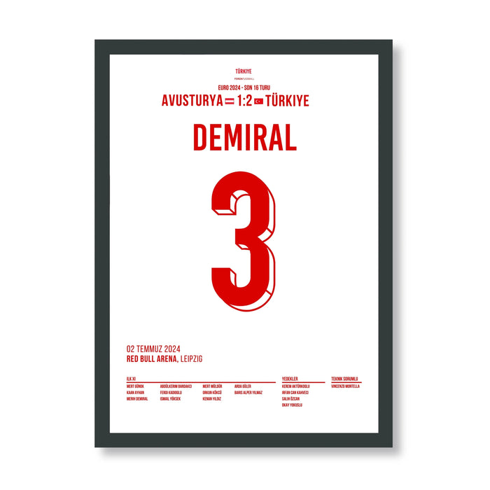 Merih Demiral with a brace in the European Championship round of 16 against Austria