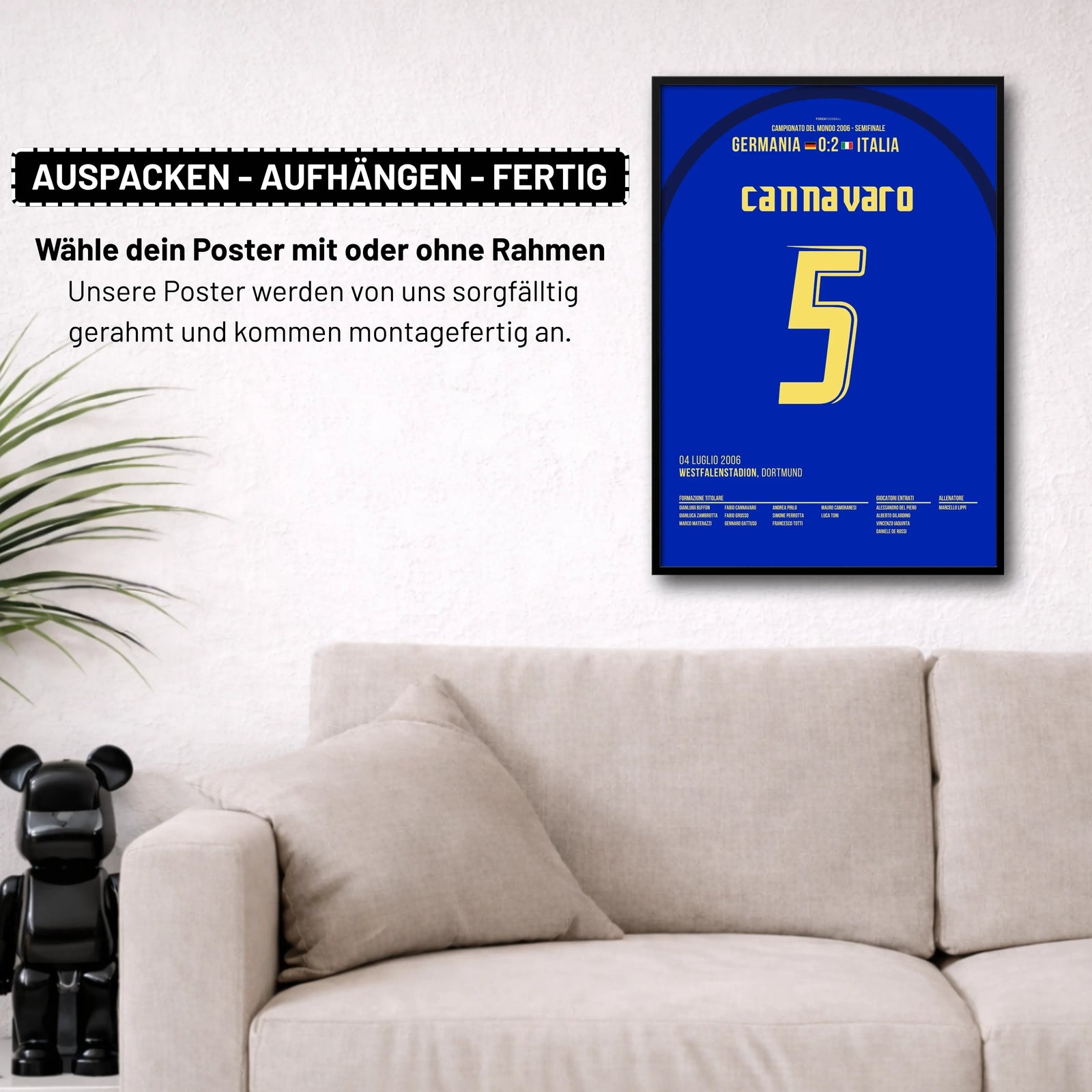 Cannavaro macht das Spiel seines Lebens im Halbfinale 06 vs Deutschland