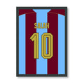 Mo Salah Trabzonspor Poster 2026/27, schwarzer Rahmen