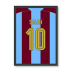 Mo Salah Trabzonspor Poster 2026/27, schwarzer Rahmen
