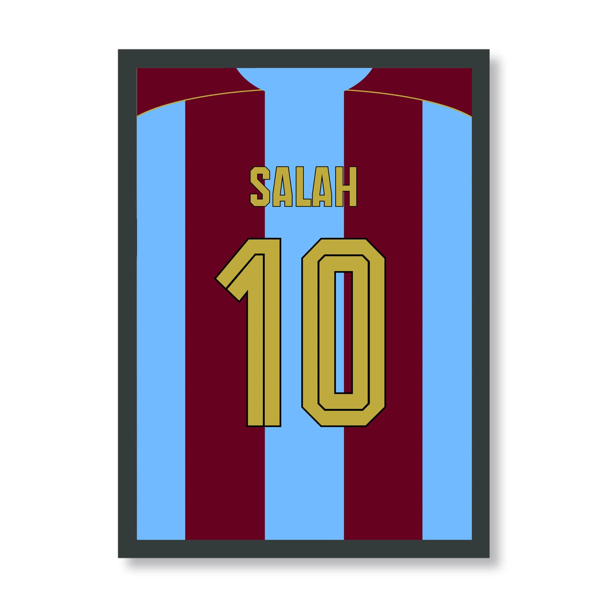 Mo Salah Trabzonspor Poster 2026/27, schwarzer Rahmen