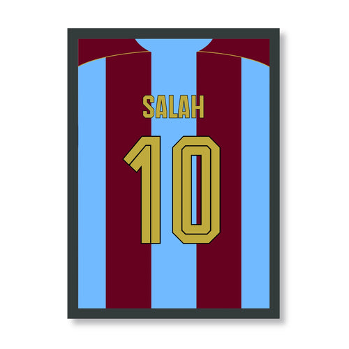 Mo Salah Trabzonspor Poster 2026/27, schwarzer Rahmen