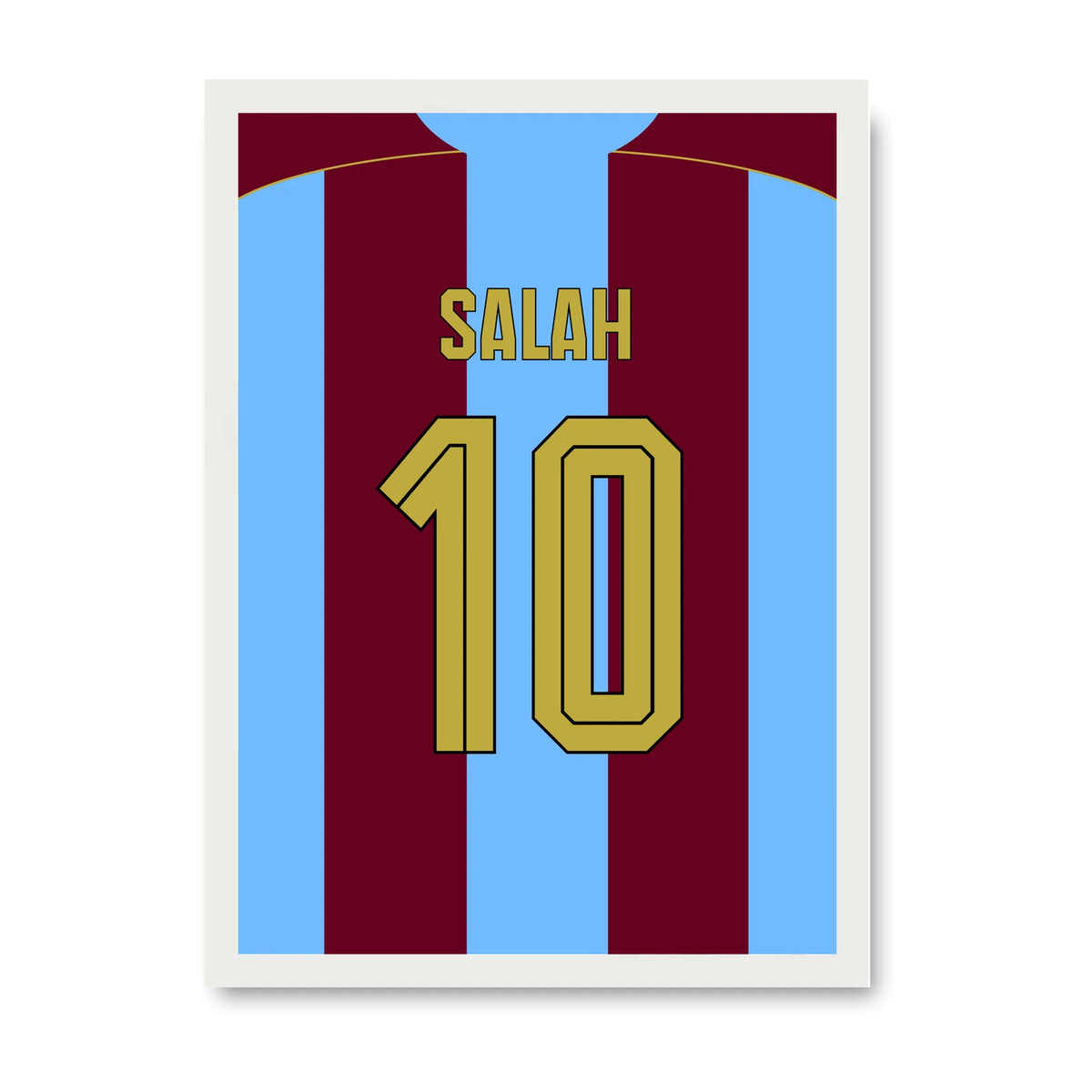 Mo Salah Trabzonspor Poster 2026/27, weisser Rahmen